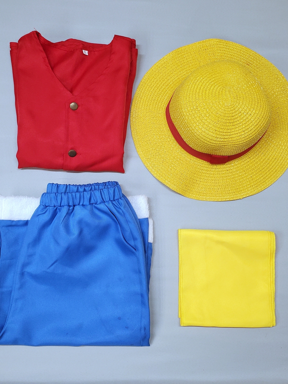One Piece Luffy Costume Men's Large